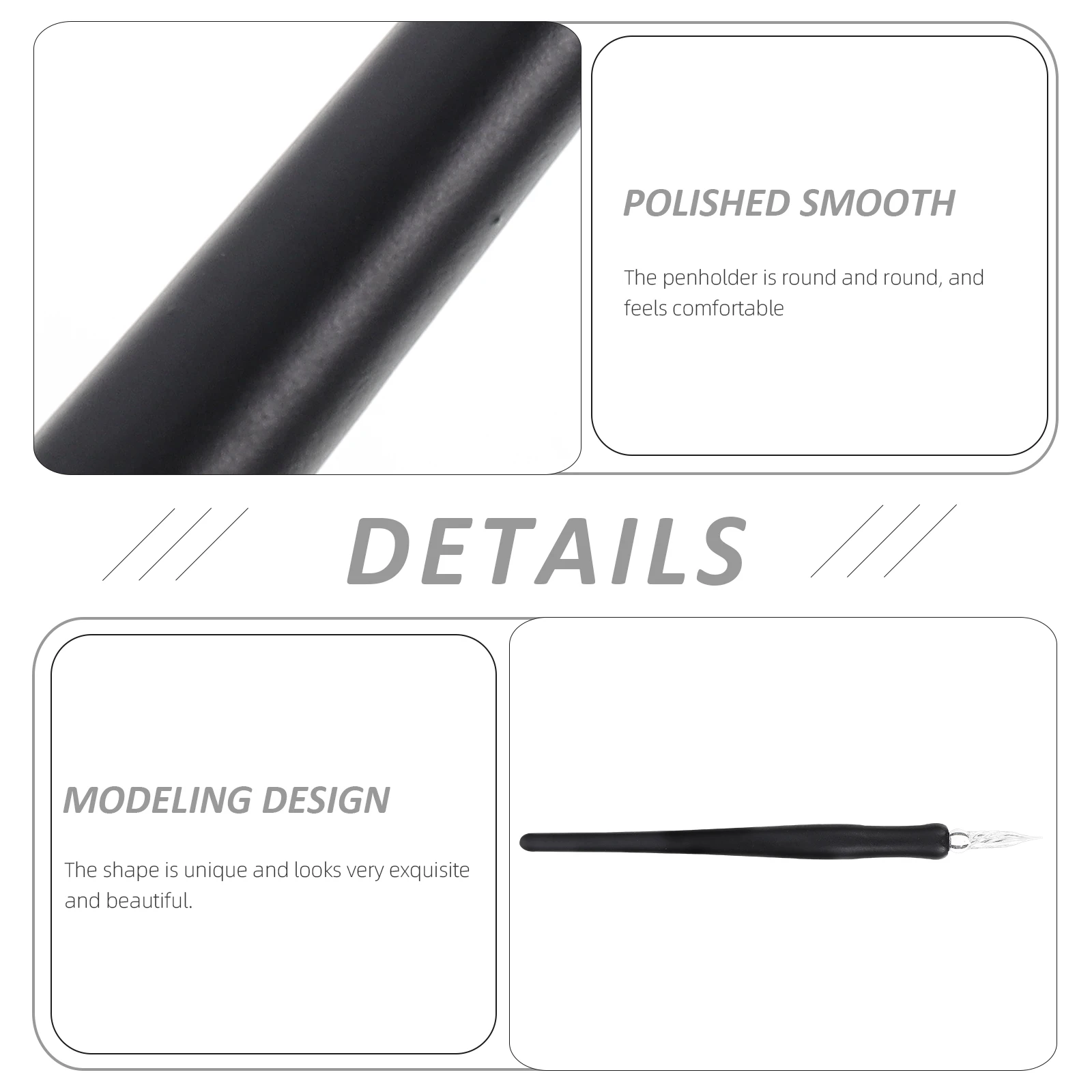 Fountain Pen Calligraphy Writing Tool Glass Art Pens for Drawing Broad Dip Lettering Black Comic
Fountain Pen Calligraphy Writing Tool Glass Art Pens for Drawing Broad Dip Lettering Black Comic