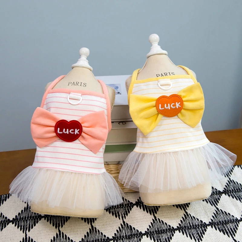 Small Dog Dresses, Summer Breathable Puppy Clothes, Cute Cat Skirt With Bow, Pet Clothing for French Bulldog Chihuahua
Small Dog Dresses, Summer Breathable Puppy Clothes, Cute Cat Skirt With Bow, Pet Clothing for French Bulldog Chihuahua