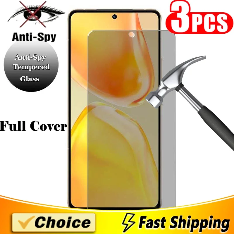 3Pcs Anti-Spy Tempered Glass For VIVO S1 Prime S5 6 7T 7E Vitality version 9E 10Pro 12 15E16E Screen Protector Film Anti-Scratch
3Pcs Anti-Spy Tempered Glass For VIVO S1 Prime S5 6 7T 7E Vitality version 9E 10Pro 12 15E16E Screen Protector Film Anti-Scratch