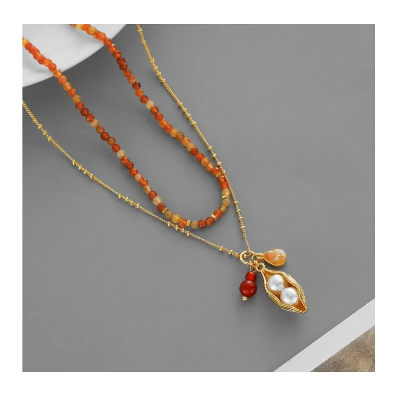 New Fruit Pod Series Stacked Necklace New Chinese New Year Hand-carved Texture Fruit Beaded Collarbone Chain
New Fruit Pod Series Stacked Necklace New Chinese New Year Hand-carved Texture Fruit Beaded Collarbone Chain