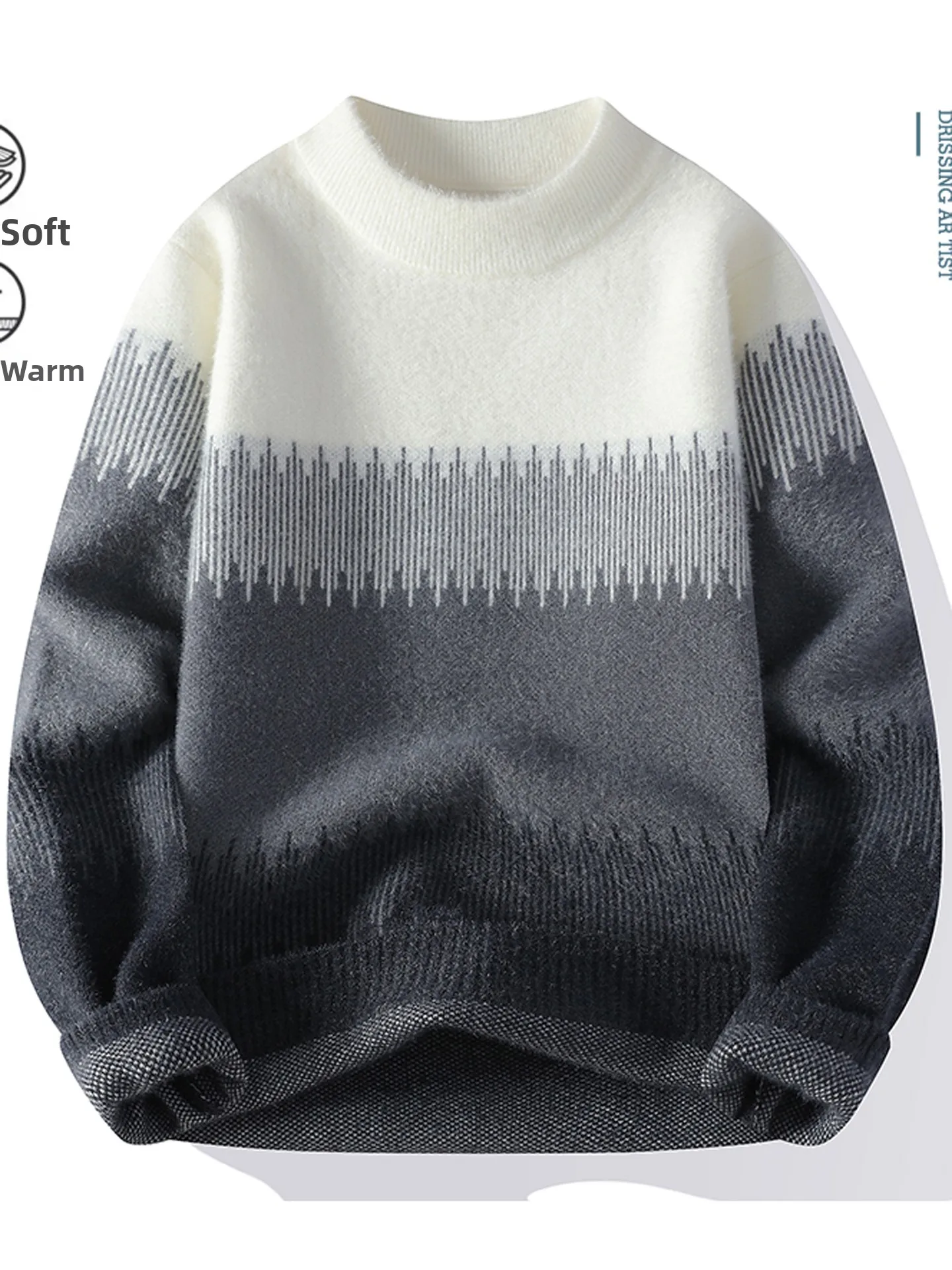 Мужской вязаный свитер осень-зима Thiened Mink Velvet adient Color Blo Base irt Молодежный повседневный теплый длинный топ све
Мужской вязаный свитер осень-зима Thiened Mink Velvet adient Color Blo Base irt Молодежный повседневный теплый длинный топ све