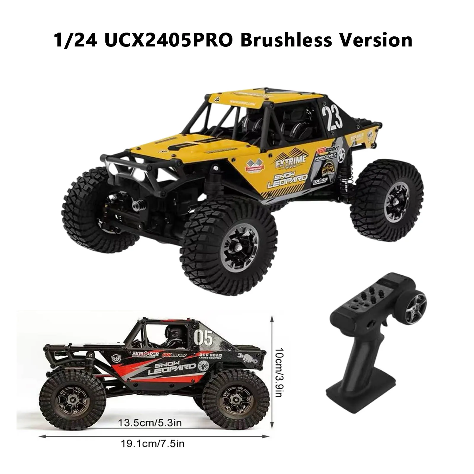 1/24 UCX2405PRO UCX2405 RTR 2.4G 4WD Brushless RC Car Double Straight Axle Rock Crawler Off-Road Climbing Truck RC Vehicles Toy
1/24 UCX2405PRO UCX2405 RTR 2.4G 4WD Brushless RC Car Double Straight Axle Rock Crawler Off-Road Climbing Truck RC Vehicles Toy