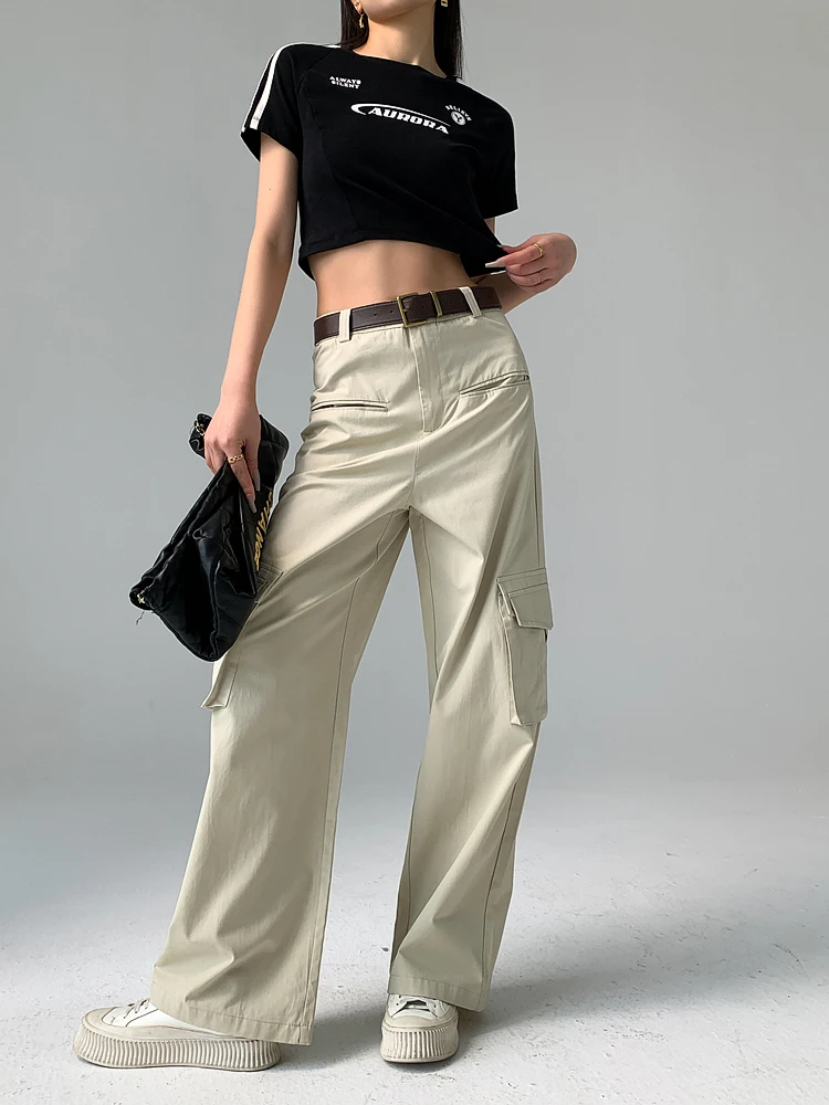 DANCC Summer Thin American Retro Workwear Casual Pants Women Loose Floor-Length Wide Leg Long Trousers Low Waist Polyester Fiber
DANCC Summer Thin American Retro Workwear Casual Pants Women Loose Floor-Length Wide Leg Long Trousers Low Waist Polyester Fiber