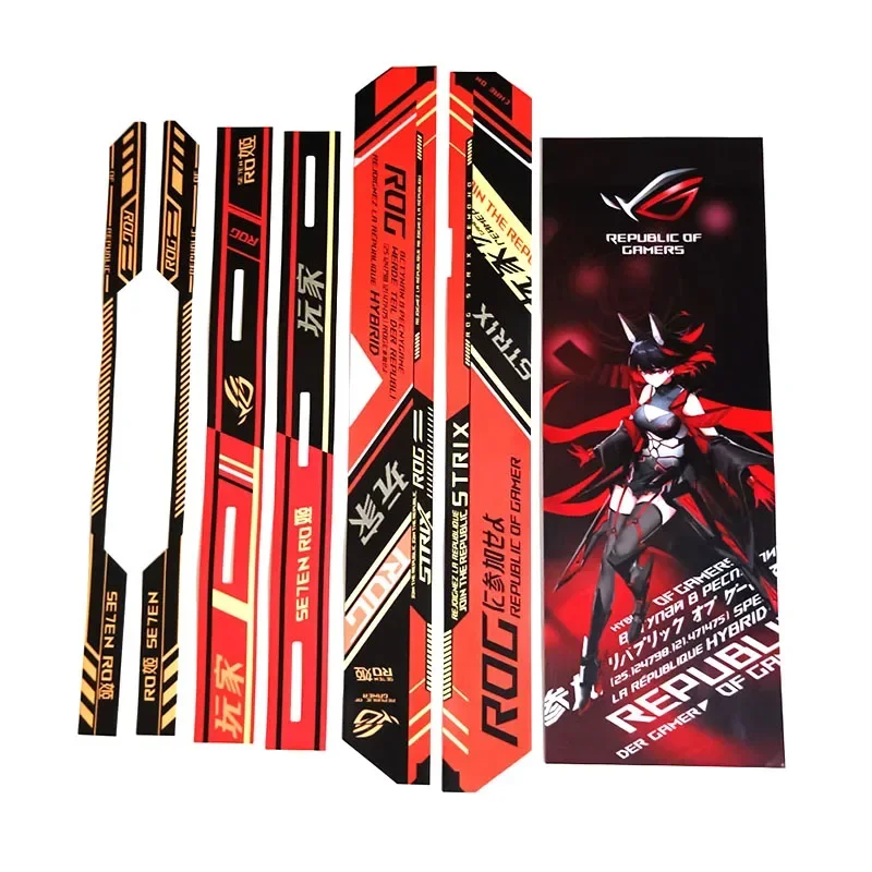 6pcs Kit DIY Paper Stickers for Asus GX601 Case,MOD Helios Chassis Anime Frame Cover,ROG Gaming Cabinet Decorative Accessories
6pcs Kit DIY Paper Stickers for Asus GX601 Case,MOD Helios Chassis Anime Frame Cover,ROG Gaming Cabinet Decorative Accessories