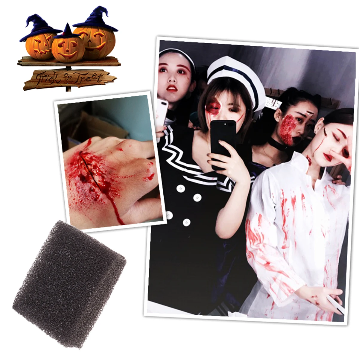 1pc Injury Makeup Tools Body Scar Paint Props Halloween Party Bloody Scar Sponge Mud Skin Horror Wounds Realistic Effects
1pc Injury Makeup Tools Body Scar Paint Props Halloween Party Bloody Scar Sponge Mud Skin Horror Wounds Realistic Effects