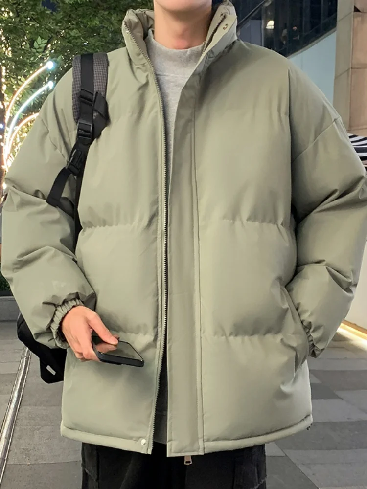 Мужская утепленная хлопковая куртка однотонного цвета с воротником-стойкой, свободного кроя, модная, теплая, для повседневной носки зимой
Мужская утепленная хлопковая куртка однотонного цвета с воротником-стойкой, свободного кроя, модная, теплая, для повседневной носки зимой