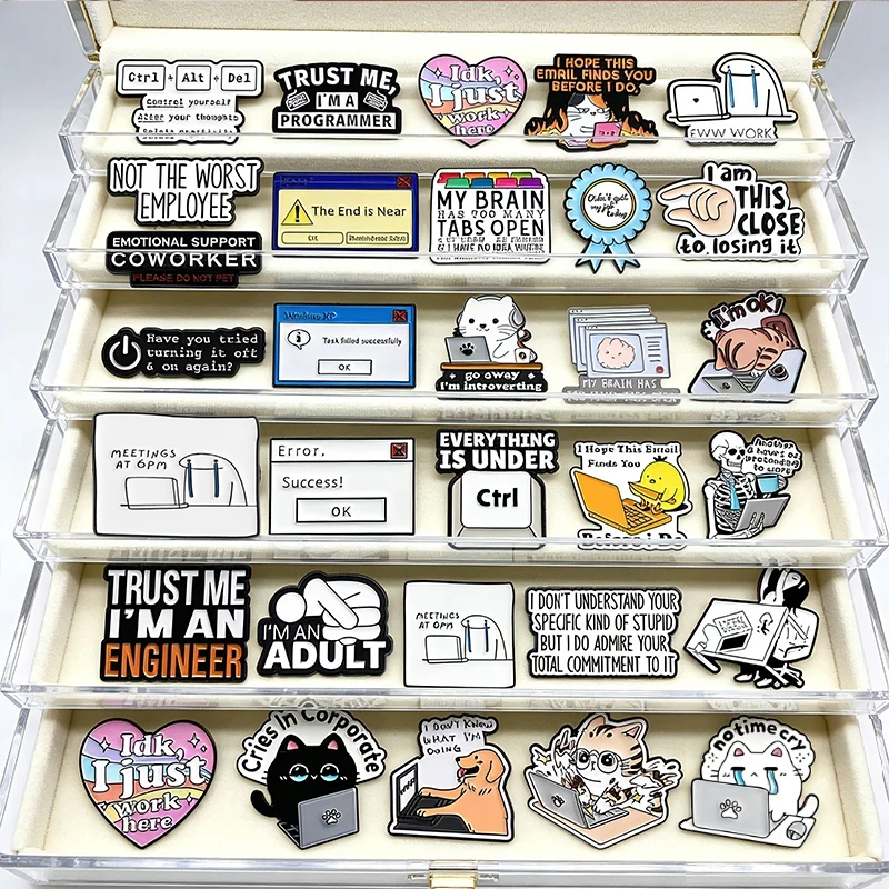 Humor Office Work Quotes I'm OK Work Cat Enamel Pin Emotional Support Coworker I Don't Know What I'm Doing Work Dog Brooch Pin
Humor Office Work Quotes I'm OK Work Cat Enamel Pin Emotional Support Coworker I Don't Know What I'm Doing Work Dog Brooch Pin