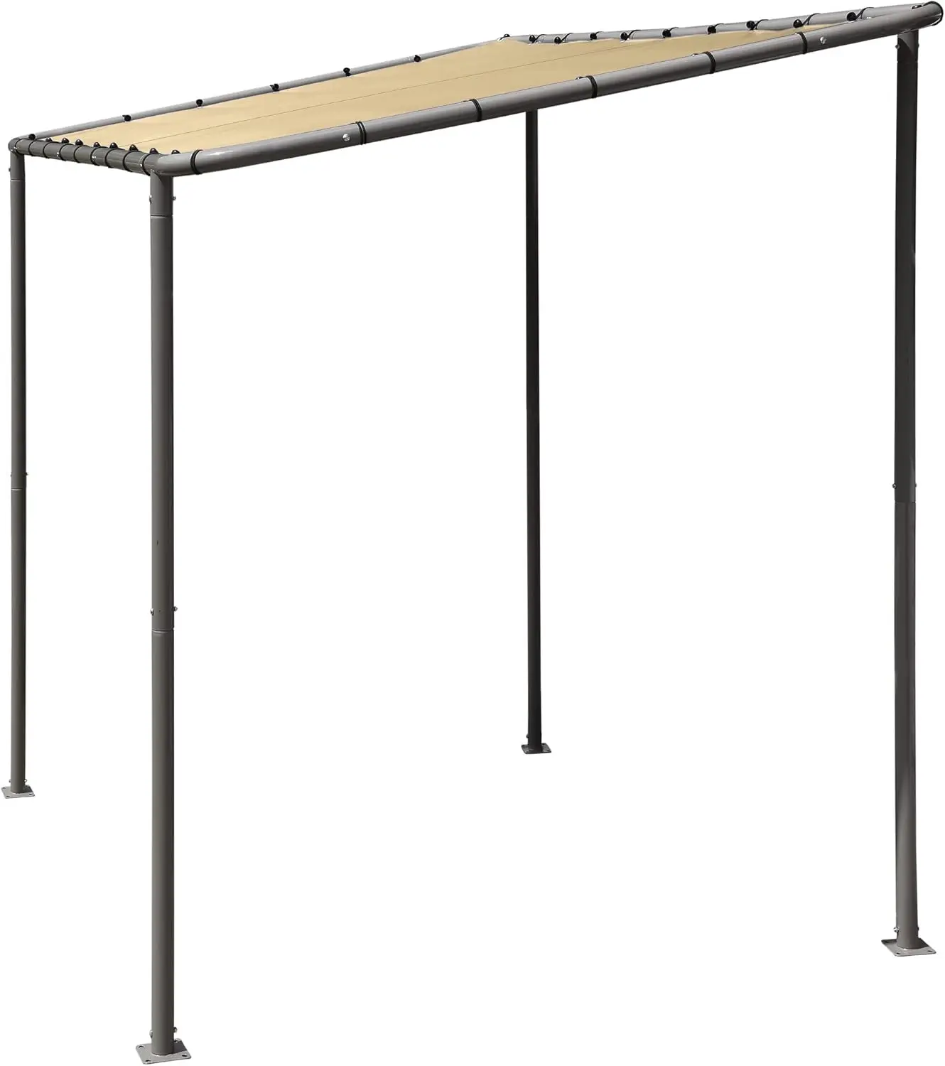 10' x 6' Solano Gazebo Canopy Charcoal Carbon Steel Frame and Water-Resistant and Sun Protection Tan Cover
10' x 6' Solano Gazebo Canopy Charcoal Carbon Steel Frame and Water-Resistant and Sun Protection Tan Cover