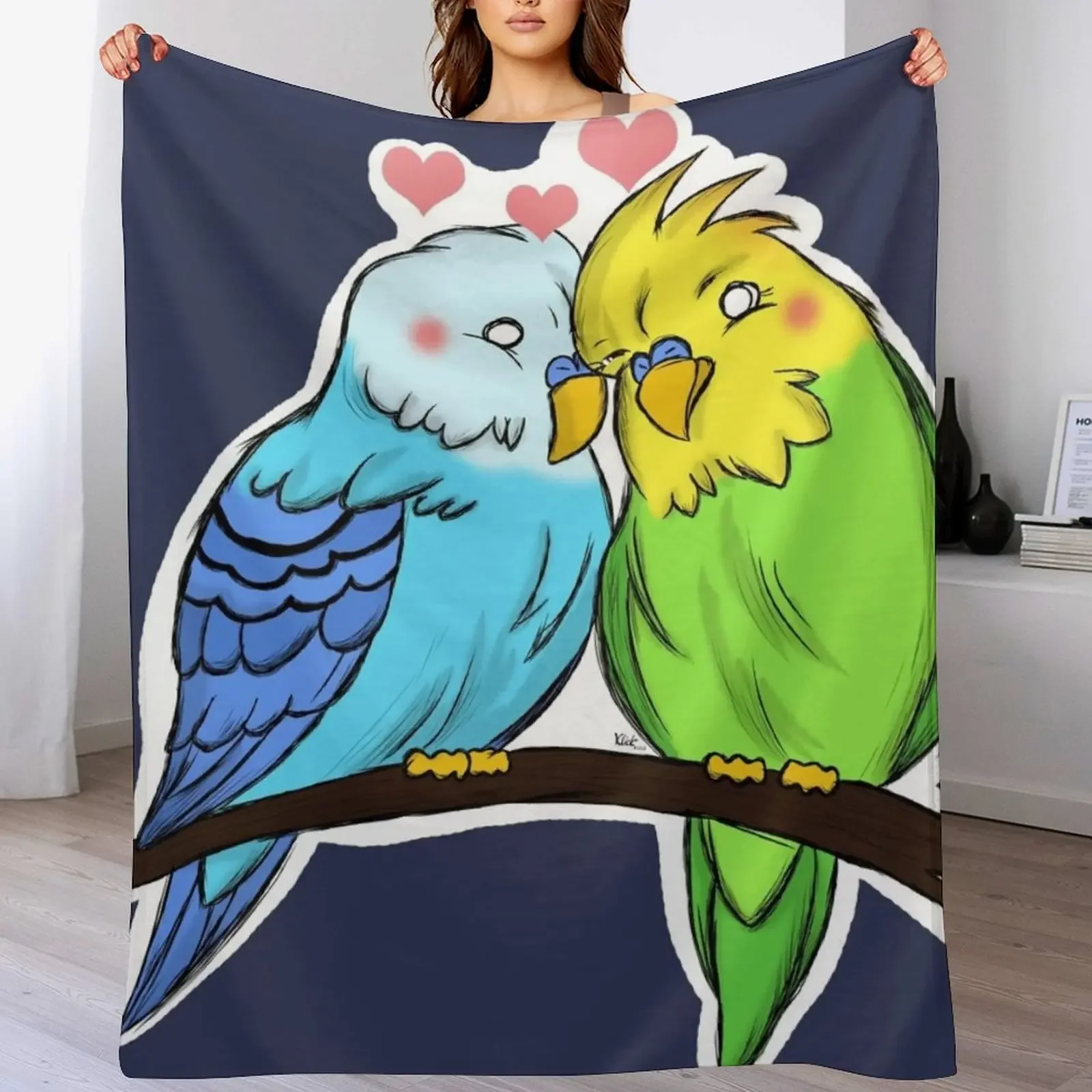 Love Budgies Throw Blanket Stylish Couch Blanket for Home Living Room
Love Budgies Throw Blanket Stylish Couch Blanket for Home Living Room