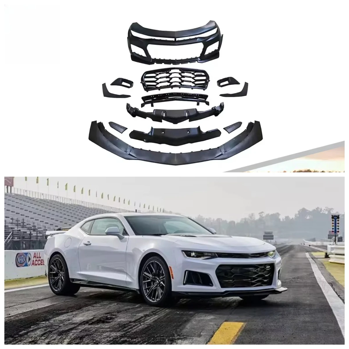 STROVAN ZL1 Style Car Bumper Front Lip Rear Diffuser Side Skirt Vents Spoiler Body Kit for Camaro 2016-2018 5th
STROVAN ZL1 Style Car Bumper Front Lip Rear Diffuser Side Skirt Vents Spoiler Body Kit for Camaro 2016-2018 5th