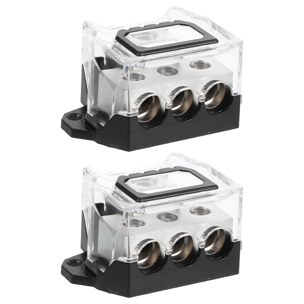 2Pcs 3 Way Car Power Distributor Block Copper Amp Block Easy Install Audio System Enhancer Point Distribution Device
2Pcs 3 Way Car Power Distributor Block Copper Amp Block Easy Install Audio System Enhancer Point Distribution Device