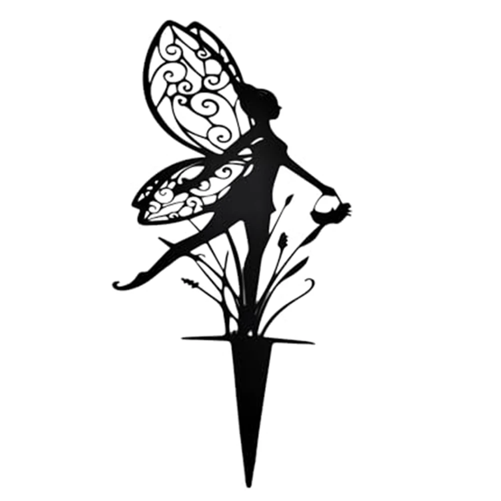 Outdoor Metal Decor Iron Fairy Garden Stakes Easy To Install Decorations Elegant Garden Accents Flower Fairy Silhouette
Outdoor Metal Decor Iron Fairy Garden Stakes Easy To Install Decorations Elegant Garden Accents Flower Fairy Silhouette