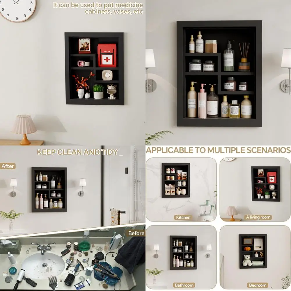 14 x 18 Recessed Two-Tier Medicine Cabinet with Organizer, Wall Niche Storage for Bathroom
14 x 18 Recessed Two-Tier Medicine Cabinet with Organizer, Wall Niche Storage for Bathroom