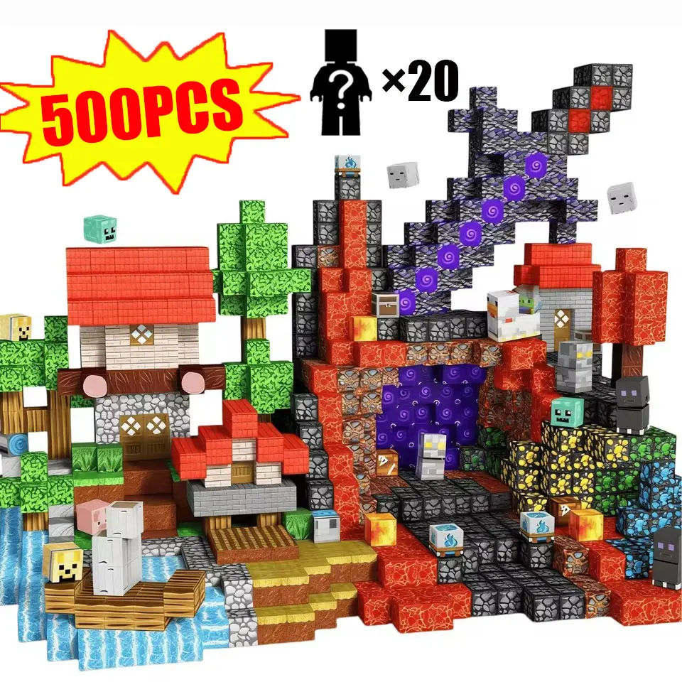 Mine World Magnetic Building Blocks 10-500Pcs Construction Games For Children Montessori STEM Toys Boys and Girls Birthday Gifts
Mine World Magnetic Building Blocks 10-500Pcs Construction Games For Children Montessori STEM Toys Boys and Girls Birthday Gifts