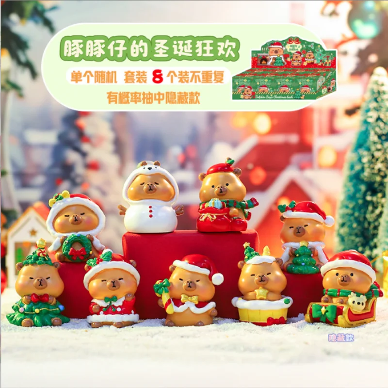 Christmas Capybara Blind Box Simulation Mini Capibara Action Figures Doll Children Birthday Christmas Toy Gift
Christmas Capybara Blind Box Simulation Mini Capibara Action Figures Doll Children Birthday Christmas Toy Gift