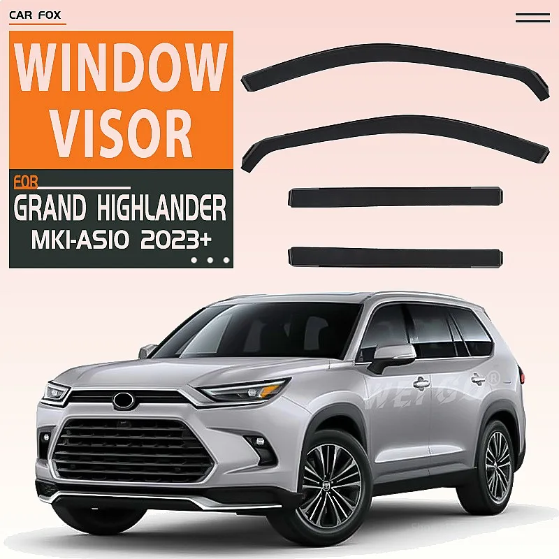 For Toyota Grand Highlander 2023+ Car Window Visor Rain Sun Shade Side Shield Auto Accessories
For Toyota Grand Highlander 2023+ Car Window Visor Rain Sun Shade Side Shield Auto Accessories