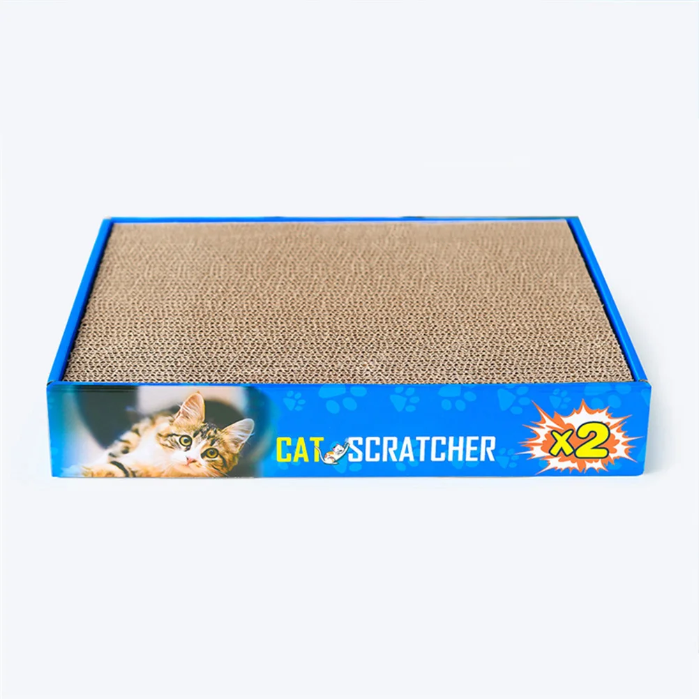 2Pcs Cat Claw Scratch Board Corrugated Paper Durable Eco Friendly Compact Resting Spot Cat Catch Plate Corrugated Paper Toys 
2Pcs Cat Claw Scratch Board Corrugated Paper Durable Eco Friendly Compact Resting Spot Cat Catch Plate Corrugated Paper Toys