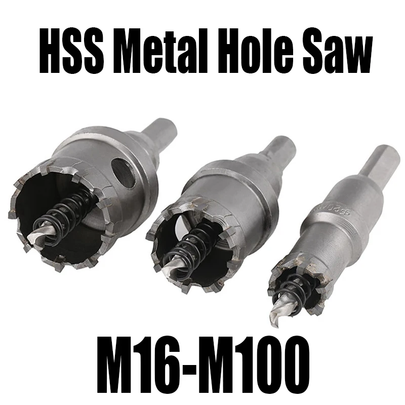 1PC M16-M100 HSS Metal Hole Saw High Speed Steel Drill Bit For Thick Cast Iron/Stainless Steel/Steel Plate Drilling Hole Opening
1PC M16-M100 HSS Metal Hole Saw High Speed Steel Drill Bit For Thick Cast Iron/Stainless Steel/Steel Plate Drilling Hole Opening