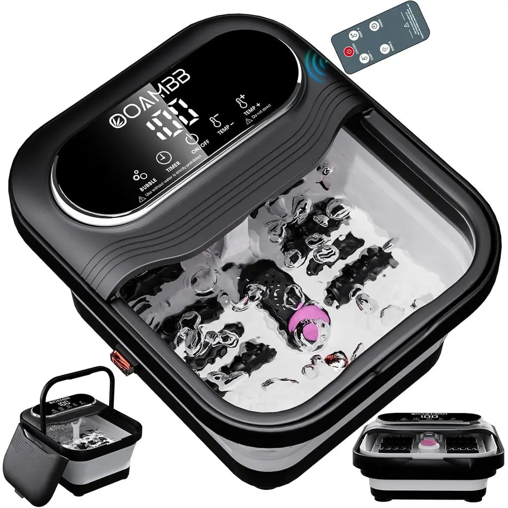 Luxury Collapsible Spa with Heat, Bubble, and Temperature Control, Remote Included, XL Touch Screen, Massage Rollers, Foot Spa,
Luxury Collapsible Spa with Heat, Bubble, and Temperature Control, Remote Included, XL Touch Screen, Massage Rollers, Foot Spa,