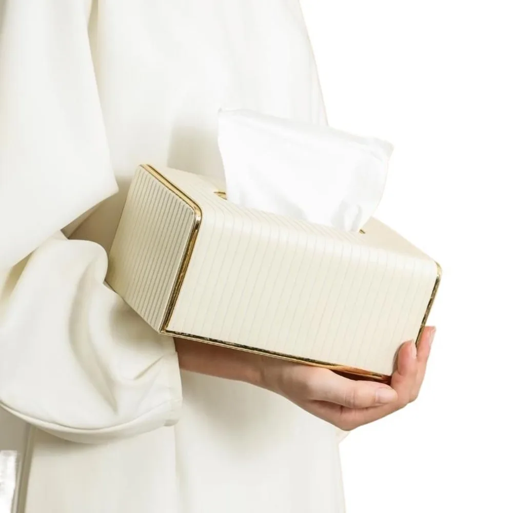 Exquisite Streak Tissue Box High Quality High-looking Napkin Holder European Style Leather Paper Storage Container Dining Table
Exquisite Streak Tissue Box High Quality High-looking Napkin Holder European Style Leather Paper Storage Container Dining Table