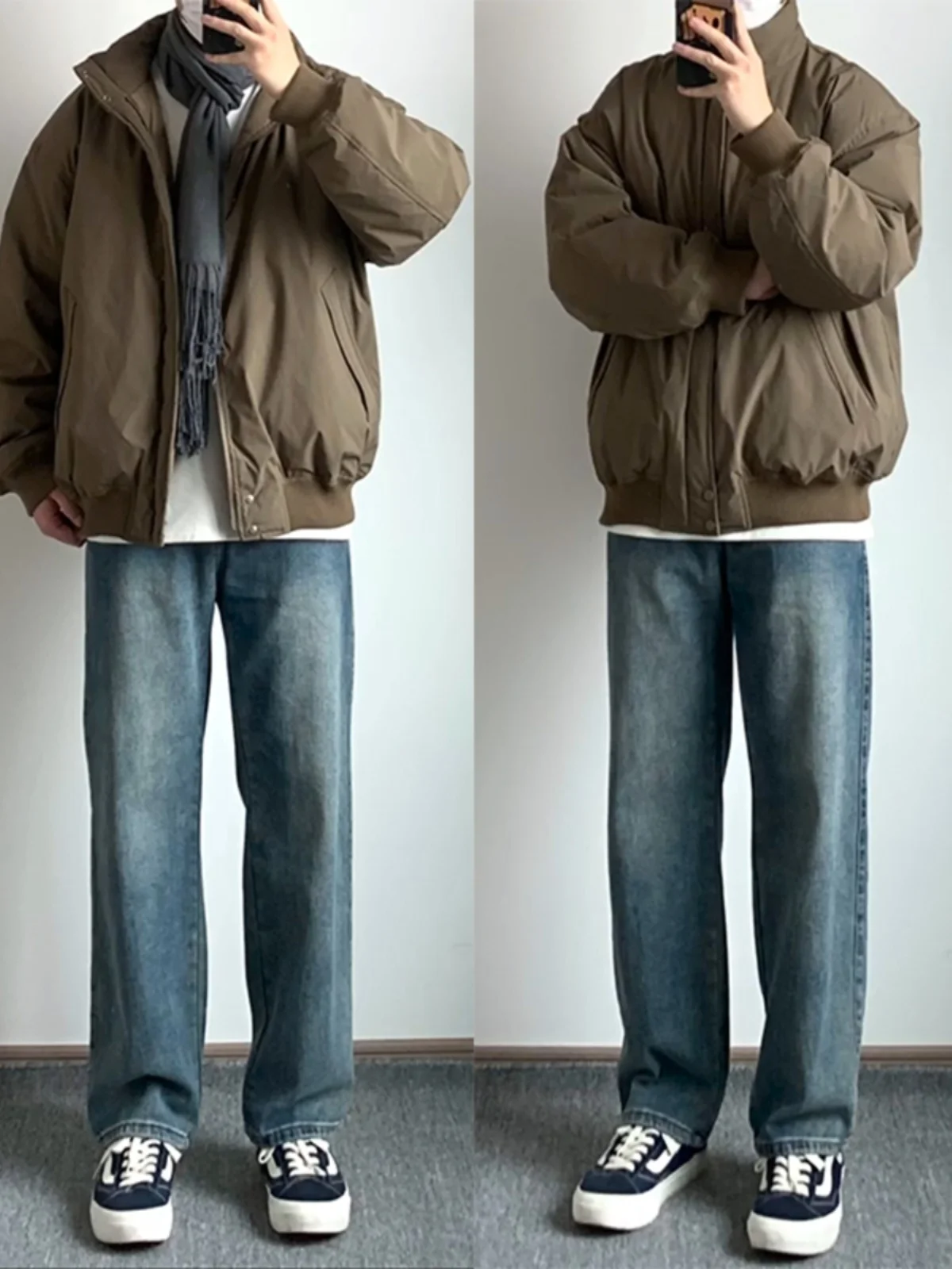 Retro American Blue Fce Lined Men's Jeans Autumn Winter Waed Straight Leg Narrow Cleanfit Trousers Cool Trendy
Retro American Blue Fce Lined Men's Jeans Autumn Winter Waed Straight Leg Narrow Cleanfit Trousers Cool Trendy