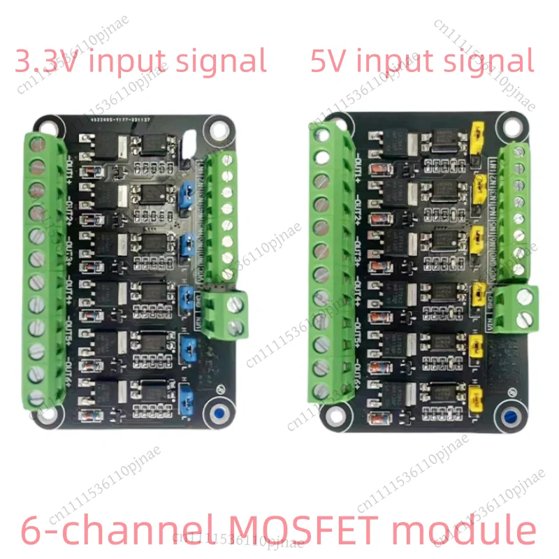 6-channel MOSFET module/single-chip microcomputer PLC amplification field-effect transistor/optocoupler isolation/driver board
6-channel MOSFET module/single-chip microcomputer PLC amplification field-effect transistor/optocoupler isolation/driver board