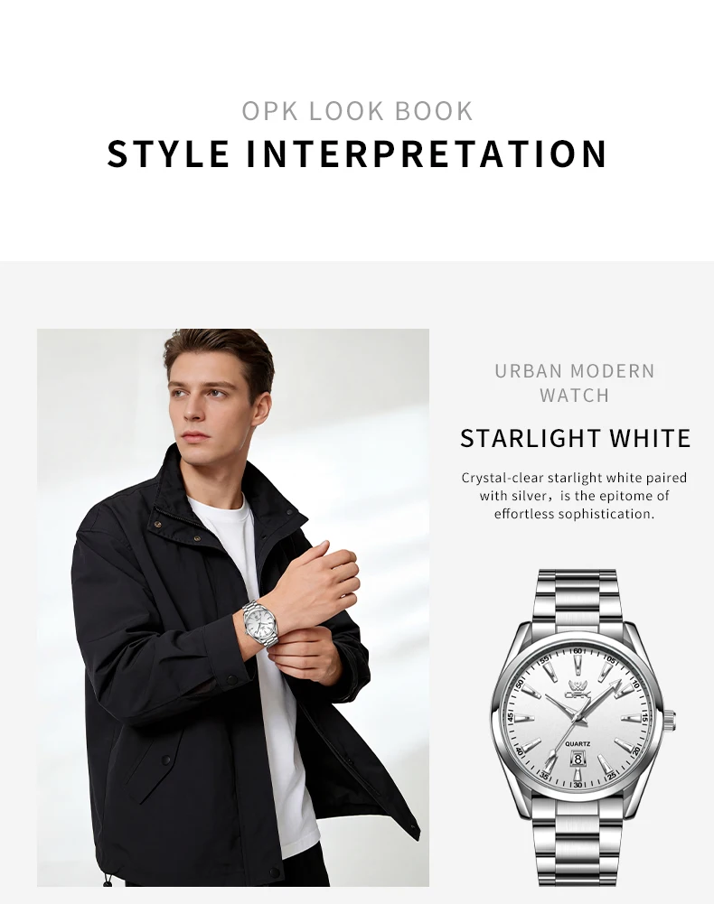 OPK brand cross-border hot selling business waterproof single calendar quartz watch men's watch 6088 OPK brand cross-border hot selling business waterproof single calendar quartz watch men's watch 6088