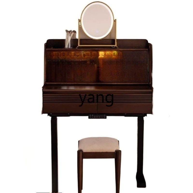 LMMsmart electric lift dresser desk integrated bedroom all solid wood makeup table
LMMsmart electric lift dresser desk integrated bedroom all solid wood makeup table
