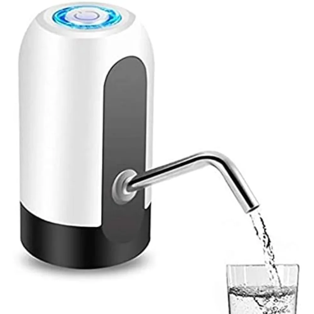 USB перезаряжаемый электрический насос для бутылки с водой - портативный светодиодный диспенсер для питьевой воды для дома и офиса, белый и черный
USB перезаряжаемый электрический насос для бутылки с водой - портативный светодиодный диспенсер для питьевой воды для дома и офиса, белый и черный