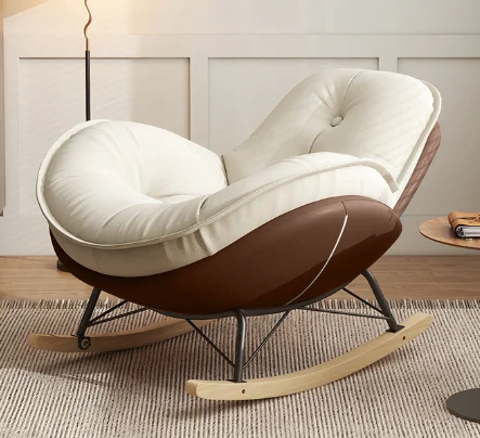 Modern and comfortable adult lounge chair light luxury metal rocking chair for balcony sofa living room leisure design
Modern and comfortable adult lounge chair light luxury metal rocking chair for balcony sofa living room leisure design