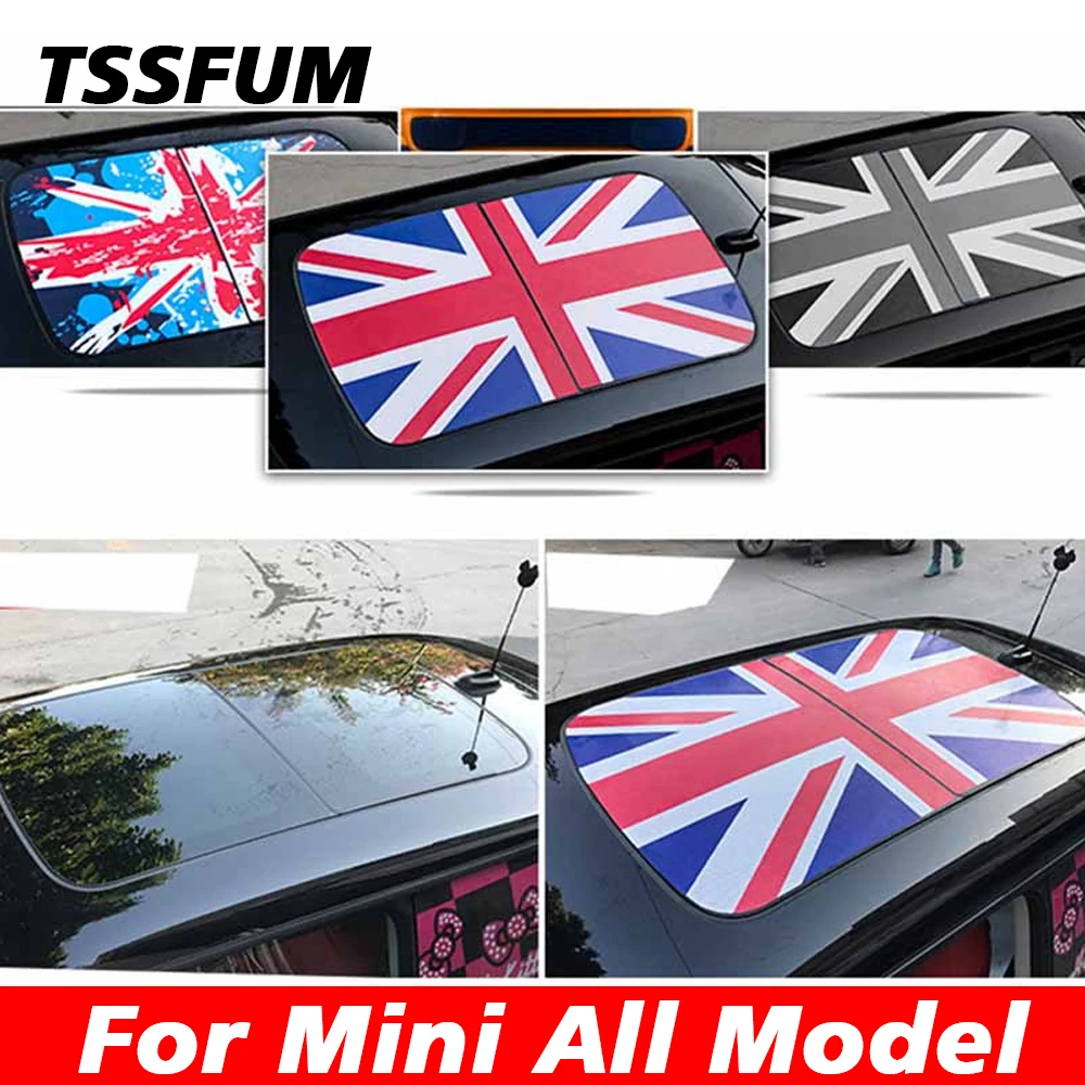 Union Jack Semitransparent Auto Sunroof Roof Stickers Decals Decoration For MINI Cooper S F54 F55 F56 F60 R55 R56 Accessories
Union Jack Semitransparent Auto Sunroof Roof Stickers Decals Decoration For MINI Cooper S F54 F55 F56 F60 R55 R56 Accessories