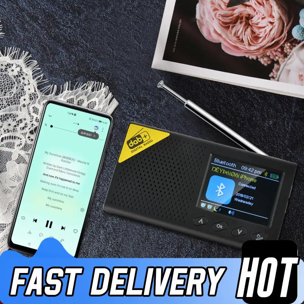 DAB FM Digital Radio LCD Display Bluetooth 5.0 Portable FM Radio Receiver Broadcast Player Wireless Audio Device for Home Office
DAB FM Digital Radio LCD Display Bluetooth 5.0 Portable FM Radio Receiver Broadcast Player Wireless Audio Device for Home Office