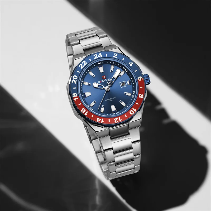 NAVIFORCE Luxury Watches for Men Quartz 3ATM Waterproof Stainless Steel Wristwatch Business Fashion Men's Watch Male Clock 2025
NAVIFORCE Luxury Watches for Men Quartz 3ATM Waterproof Stainless Steel Wristwatch Business Fashion Men's Watch Male Clock 2025