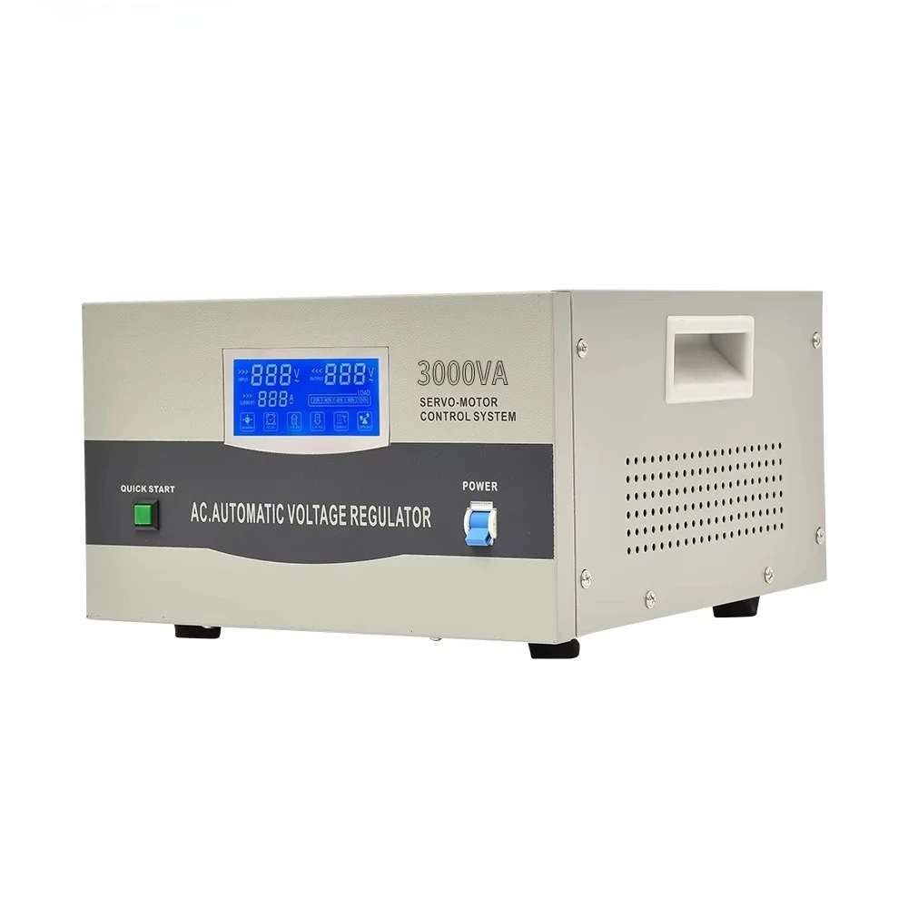 SVC-D 3000VA LCD Digital Voltage Stabilizer Servo Type Single Phase AC 220V Automatic Voltage Regulator AVR for Home Appliances
SVC-D 3000VA LCD Digital Voltage Stabilizer Servo Type Single Phase AC 220V Automatic Voltage Regulator AVR for Home Appliances