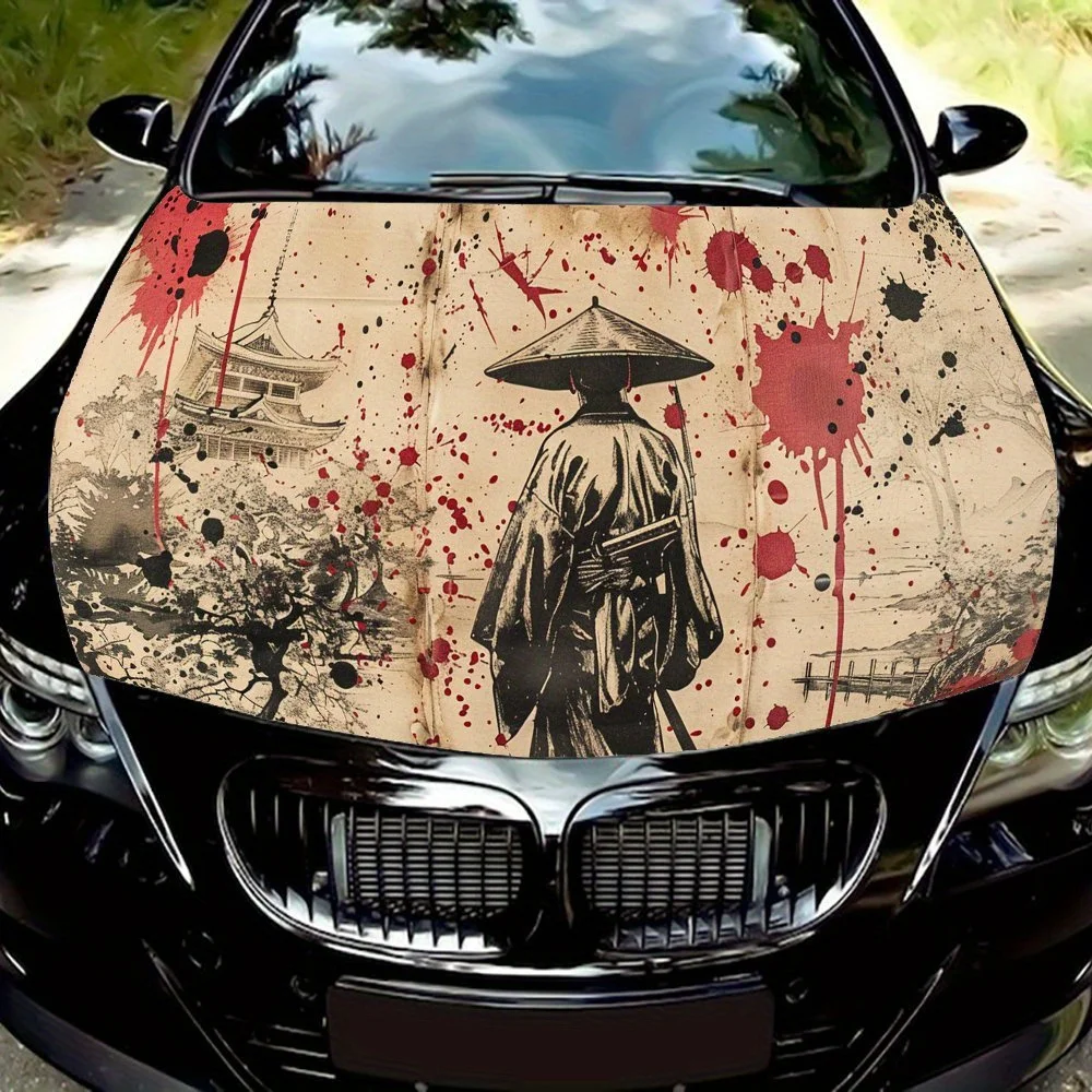 Samurai Wearing A Bamboo Hat Splattered Blood Car Hood Vinyl Wraps Sticker, Car Engine Decal, Waterproof Self-adhesive Car Packa
Samurai Wearing A Bamboo Hat Splattered Blood Car Hood Vinyl Wraps Sticker, Car Engine Decal, Waterproof Self-adhesive Car Packa