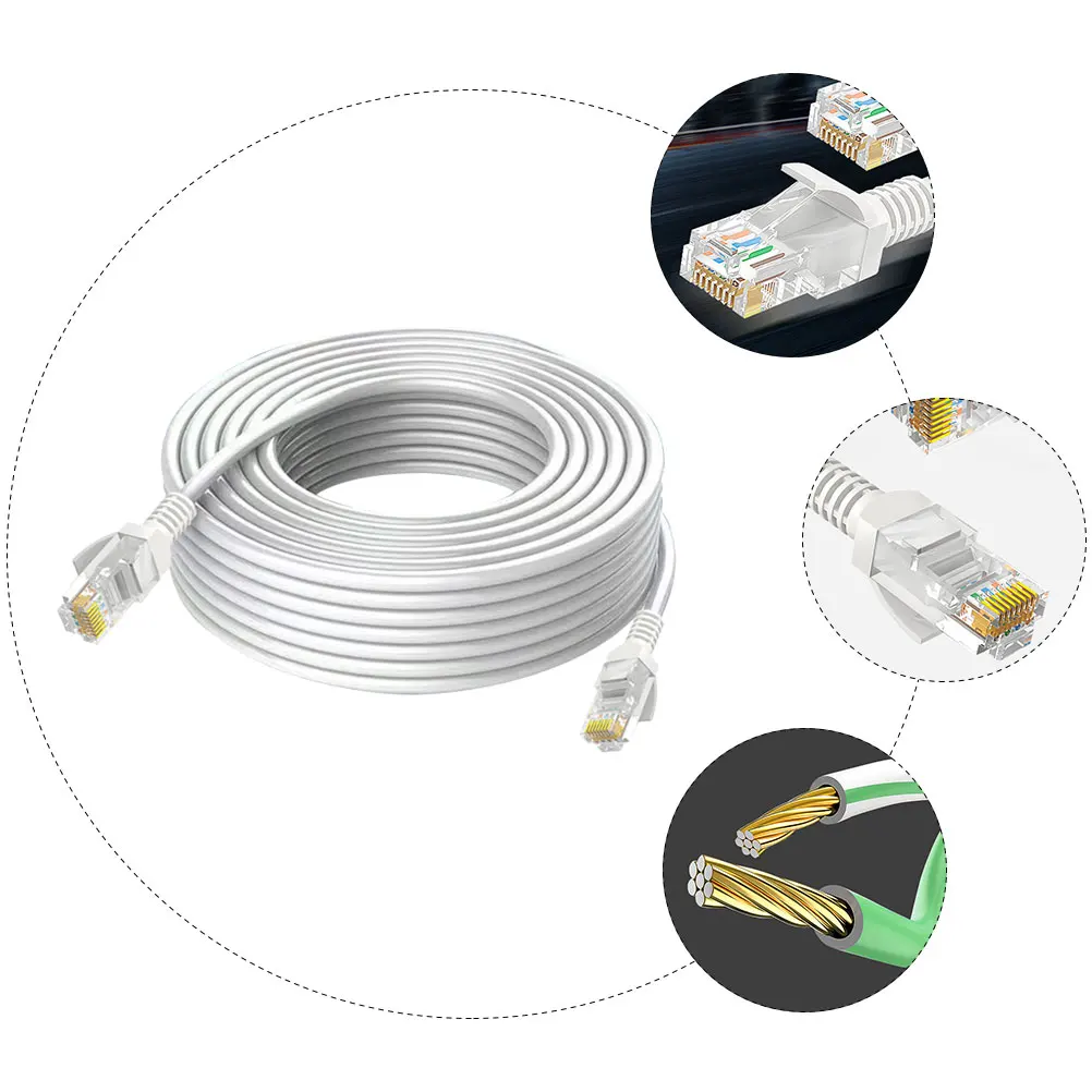 1pc Network Cable Cat5E Ethernet Cable For Computer Router Lan Connection High-Speed Transmission Heavy Duty Broadband Cord
1pc Network Cable Cat5E Ethernet Cable For Computer Router Lan Connection High-Speed Transmission Heavy Duty Broadband Cord