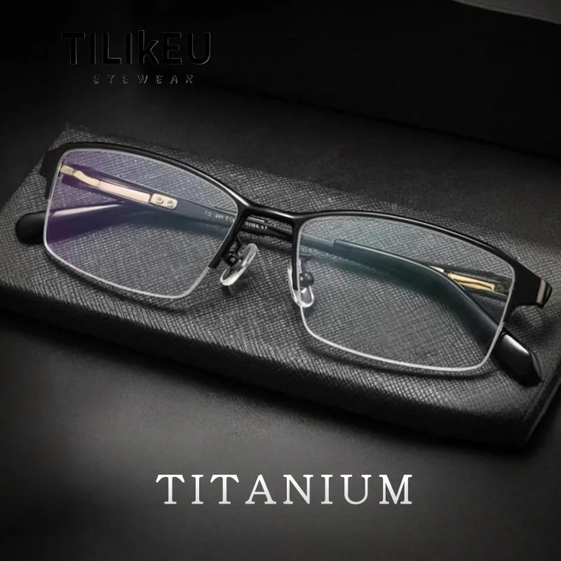 Новая квадратная полуоправная оправа для очков из чистого титана для деловых мужчин, оправа для очков от близорукости с защитой от синего света, роскошные дизайнерские нишевые очки
Новая квадратная полуоправная оправа для очков из чистого титана для деловых мужчин, оправа для очков от близорукости с защитой от синего света, роскошные дизайнерские нишевые очки