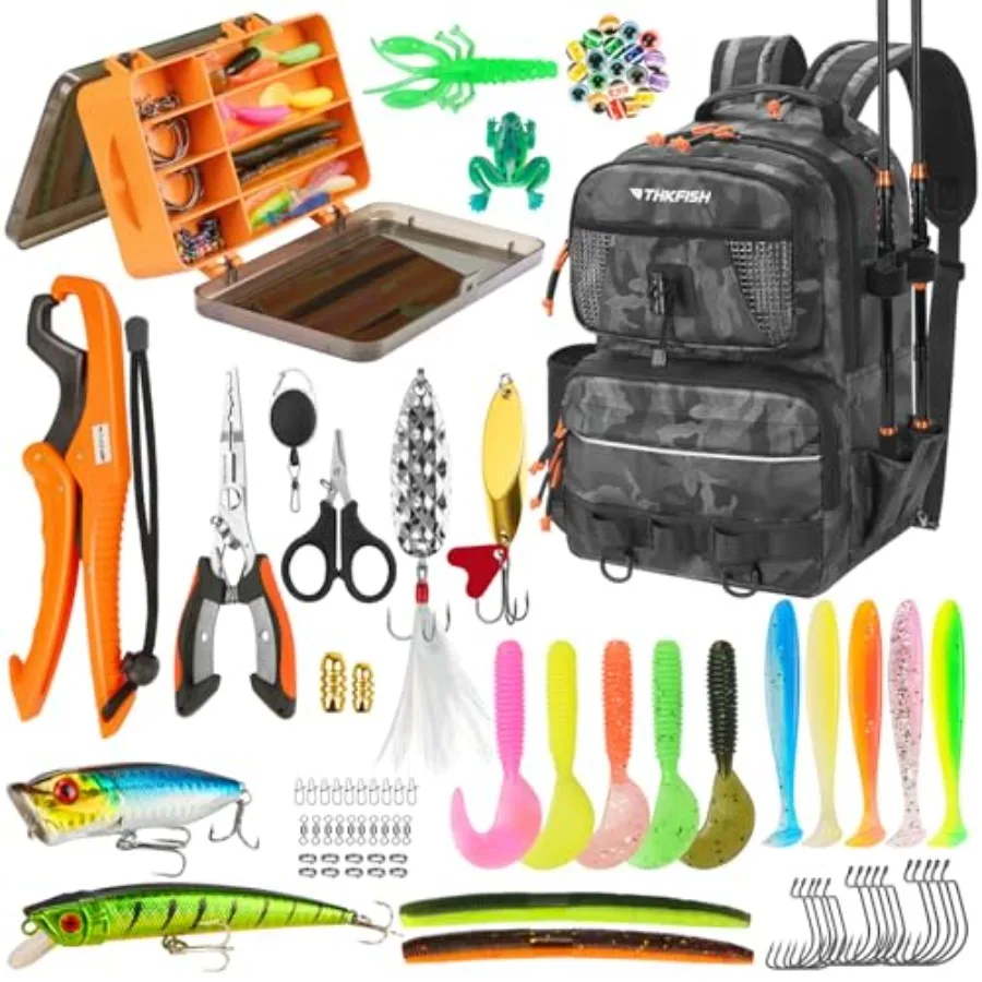 Fishing Backpack 20L Waterproof Tackle Sling Bag with Lures Kit Fish Lip Gripper Pliers Scissors for Men Women Outdoor
Fishing Backpack 20L Waterproof Tackle Sling Bag with Lures Kit Fish Lip Gripper Pliers Scissors for Men Women Outdoor