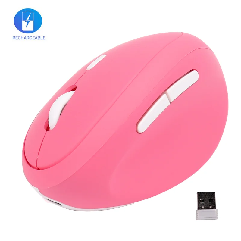 Ergonomic Wireless Vertical Mouse Rechargeable Optical USB Mouse 1600DPI Pink Silent Office Mini Mice For Computer Laptop PC
Ergonomic Wireless Vertical Mouse Rechargeable Optical USB Mouse 1600DPI Pink Silent Office Mini Mice For Computer Laptop PC