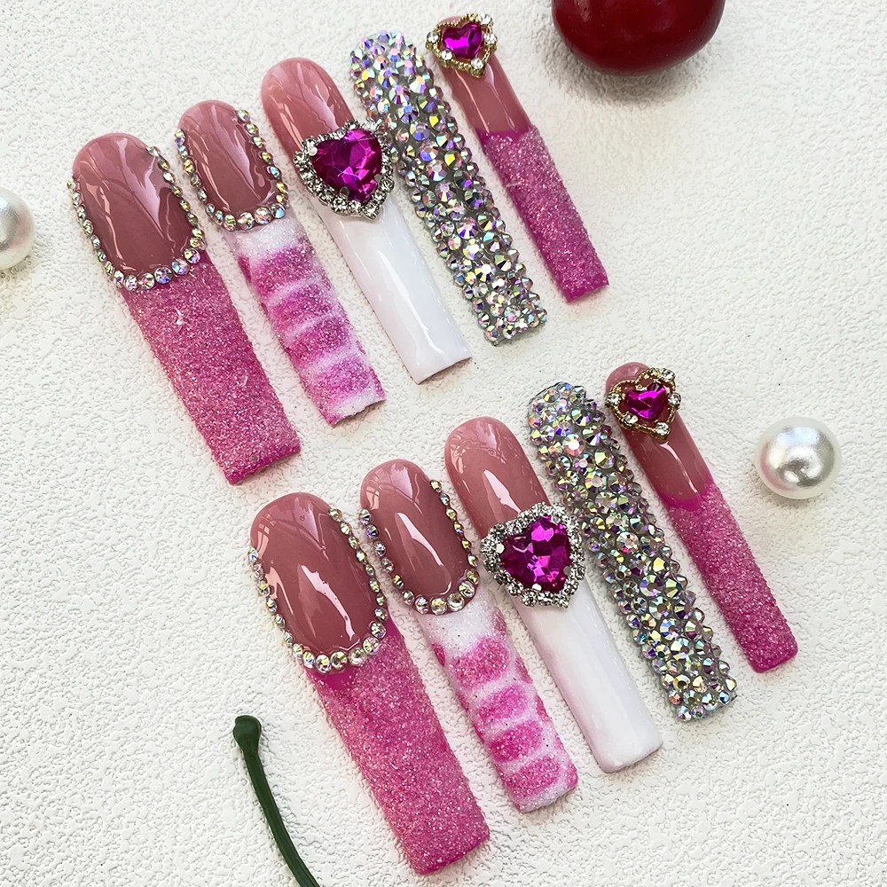 Роскошные накладные ногти ручной работы с 3D-дизайном, украшенные драгоценными камнями, 10 шт., 55 мм, эксклюзивный дизайн, искусственные ногти
Роскошные накладные ногти ручной работы с 3D-дизайном, украшенные драгоценными камнями, 10 шт., 55 мм, эксклюзивный дизайн, искусственные ногти