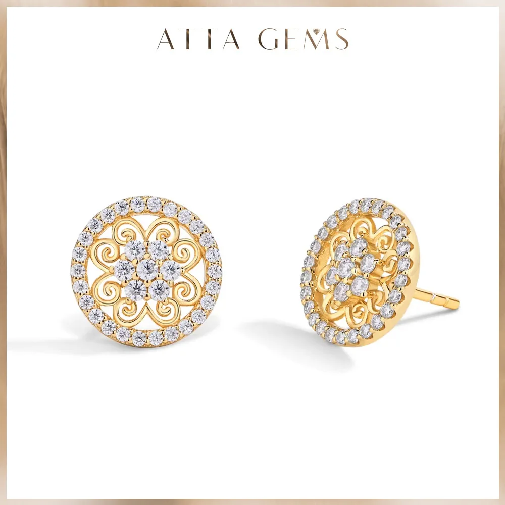 ATTAGEMS Vintage Moissanite Earrings for Women D VVS1 Color Pass Diamond Test Solid 10K 14K 18K White Gold Wedding Jewelry Gifts
ATTAGEMS Vintage Moissanite Earrings for Women D VVS1 Color Pass Diamond Test Solid 10K 14K 18K White Gold Wedding Jewelry Gifts