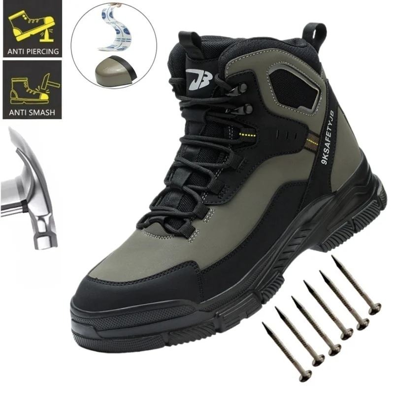 Men's Comfortable And Safe Work Boots, Anti Smash And Anti Stab Steel Toe Breathable And Anti Slip Industrial Sports Shoes
Men's Comfortable And Safe Work Boots, Anti Smash And Anti Stab Steel Toe Breathable And Anti Slip Industrial Sports Shoes