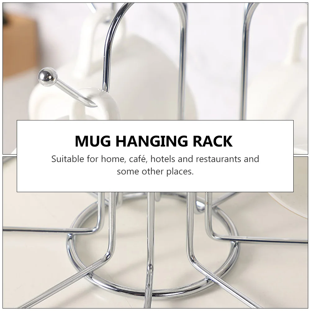 Mug Rack Cup Holder Metal Silver Dry Storage Kitchen ganizer Suitable Home Café Hotels Restaurants Excellent
Mug Rack Cup Holder Metal Silver Dry Storage Kitchen ganizer Suitable Home Café Hotels Restaurants Excellent