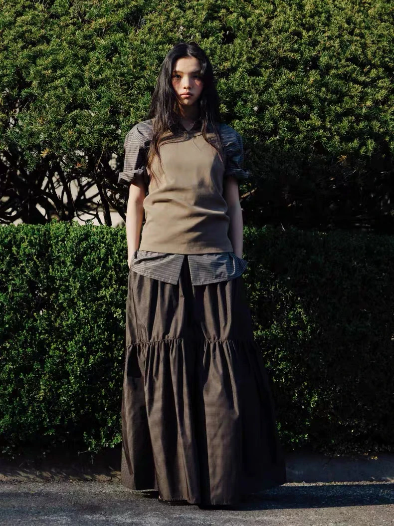 Свободная посадка, летняя длинная юбка с эластичной резинкой на талии, Monoha PREON, рабочая одежда, повседневная юбка трапециевидной формы с высокой талией
Свободная посадка, летняя длинная юбка с эластичной резинкой на талии, Monoha PREON, рабочая одежда, повседневная юбка трапециевидной формы с высокой талией