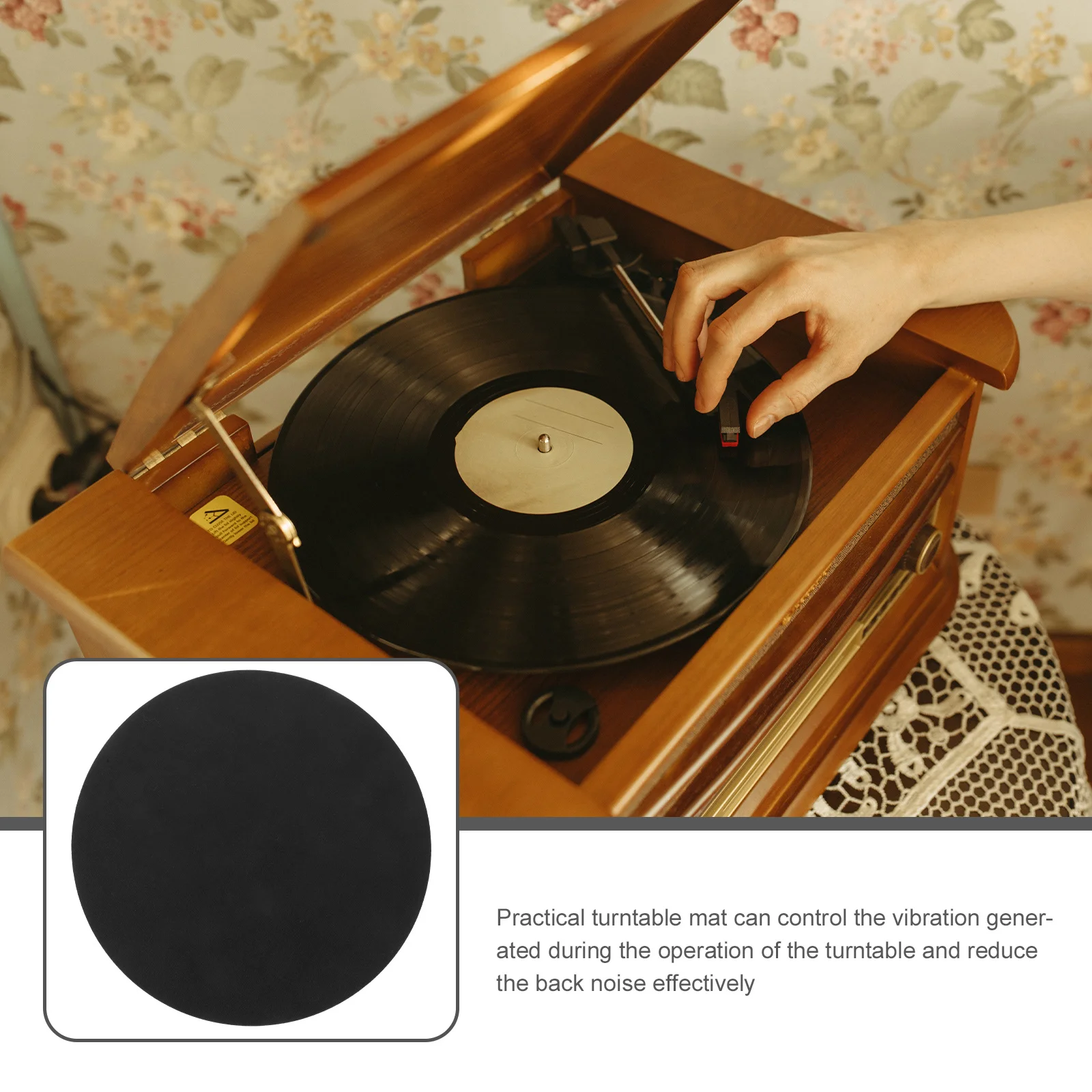 1PC Black Anti Felt Mat for Vinyl Recorder Turntable Reduces Prevents Scratches Protective Pad DJ Equipment
1PC Black Anti Felt Mat for Vinyl Recorder Turntable Reduces Prevents Scratches Protective Pad DJ Equipment