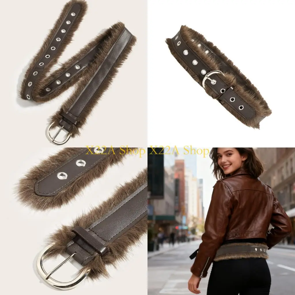 Unique Plush Corset Belt Waistband With PU Leather Trim Retro Waist Cincher
Unique Plush Corset Belt Waistband With PU Leather Trim Retro Waist Cincher