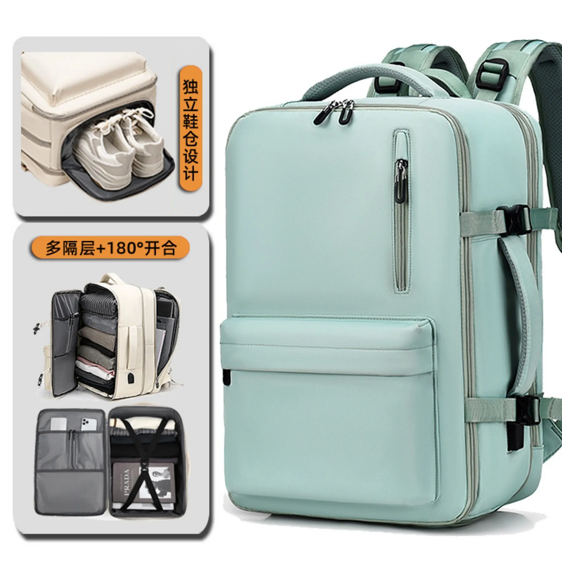 Travel Backpack For Spirit Airlines Personal Item Bag 18x14x8 with Wet Pocket, 17 Inch Laptop Backpack for Men Women
Travel Backpack For Spirit Airlines Personal Item Bag 18x14x8 with Wet Pocket, 17 Inch Laptop Backpack for Men Women