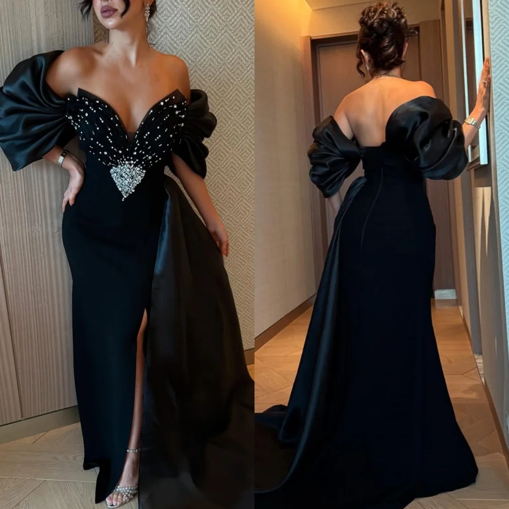 Customized Modern Style Elegant Jersey Rhinestone Beading Mermaid Off-the-shoulder Long Dresses Bespoke Occasion Dresses Classic
Customized Modern Style Elegant Jersey Rhinestone Beading Mermaid Off-the-shoulder Long Dresses Bespoke Occasion Dresses Classic