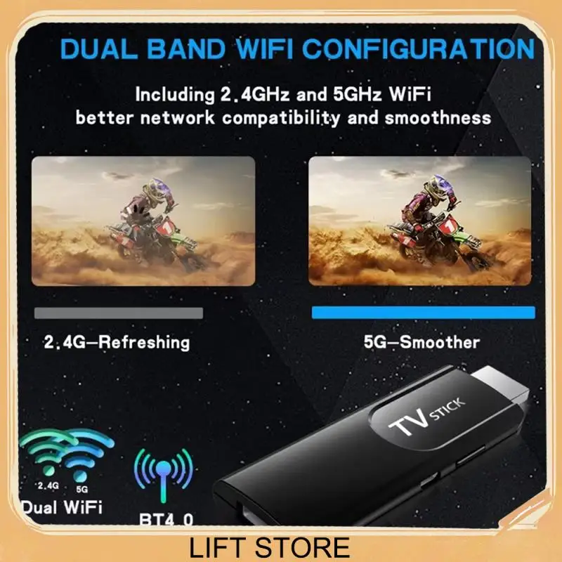 BTLIFE-MX10 Mini TV Stick H618 Android ATV 4K HD 2G + 16G ТВ-приставка 2,4G 5G Dual Wi-Fi Smart Media Player ТВ-приемник
BTLIFE-MX10 Mini TV Stick H618 Android ATV 4K HD 2G + 16G ТВ-приставка 2,4G 5G Dual Wi-Fi Smart Media Player ТВ-приемник