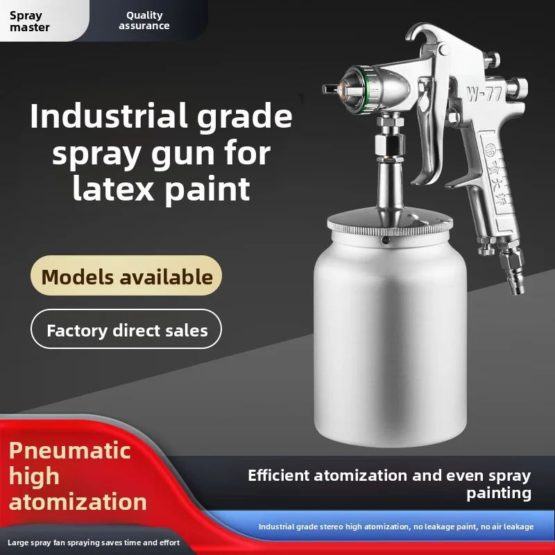 Spray Master W77 Пистолет-распылитель для нижнего горшка Латексная краска большого диаметра Специальный пистолет-распылитель Пневматический пистолет-распылитель с высокой распылением
Spray Master W77 Пистолет-распылитель для нижнего горшка Латексная краска большого диаметра Специальный пистолет-распылитель Пневматический пистолет-распылитель с высокой распылением